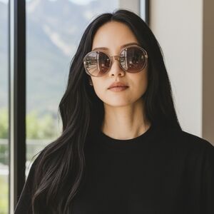 Fendi Oversized Oval Sunglasses EUC